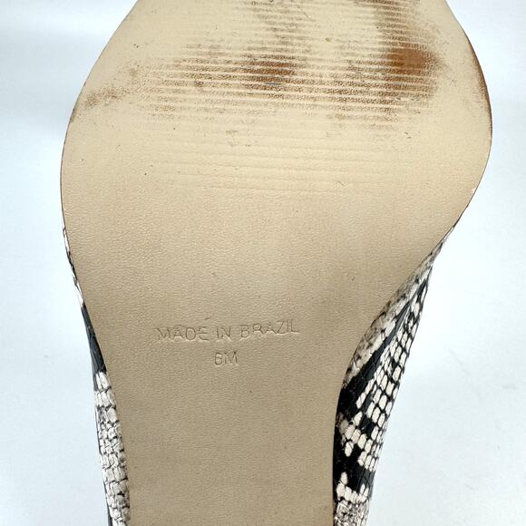 Steve Madden Women's Mules Block Heel Esmeralda Clarence Snakeskin Size 6M - Picture 10 of 10